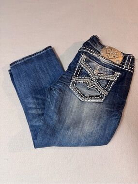 Y2K Miss Me Cuffed Capri Jeans Womens Size 29